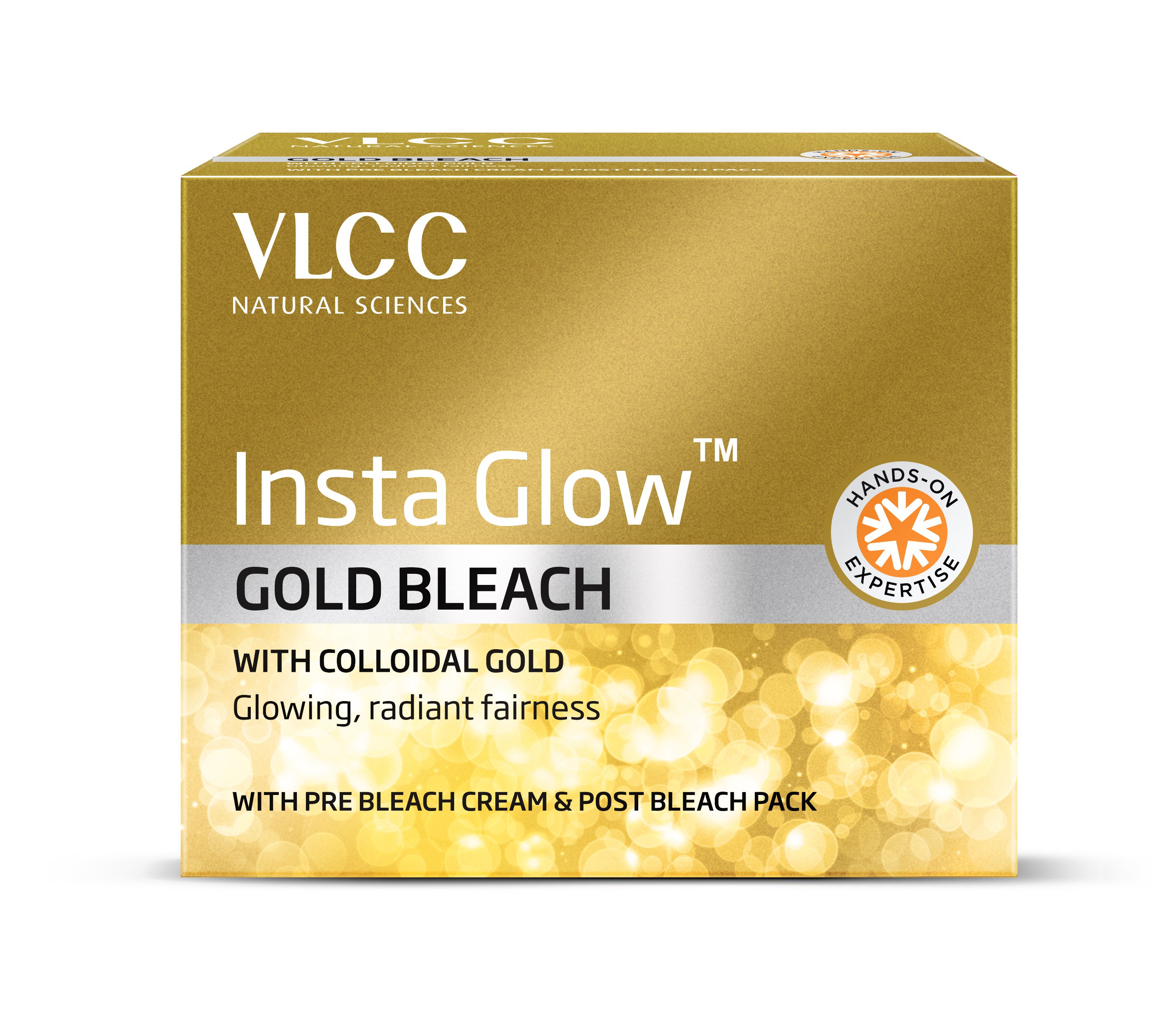    			VLCC Insta Glow Gold Bleach For Radiant & Glowing Skin 402 g