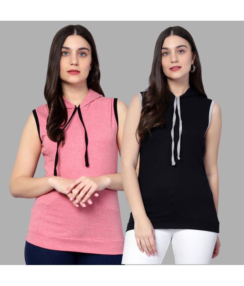     			Diaz - Multicolor Cotton Blend Regular Fit Women's T-Shirt ( Pack of 2 )