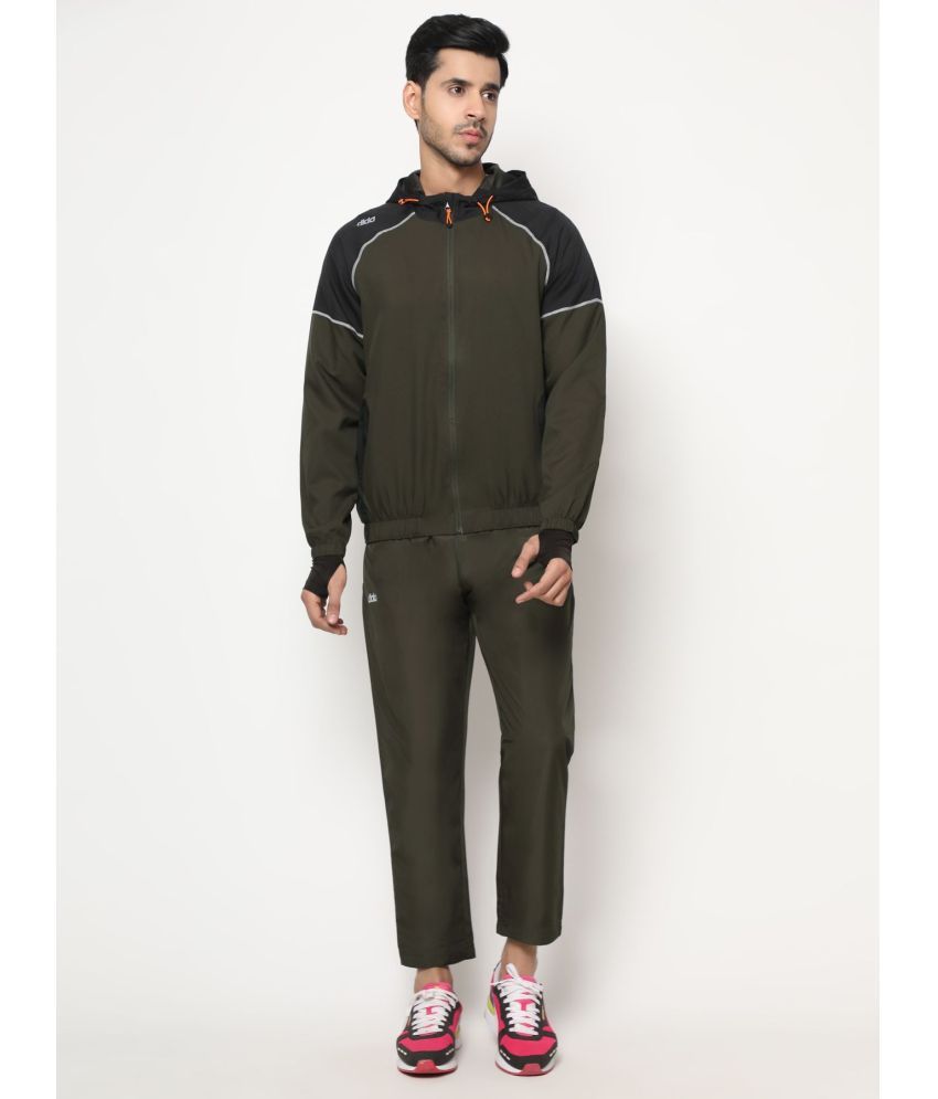     			Dida - Olive Green Polyester Regular Fit Men's Tracksuit ( Pack of 1 )