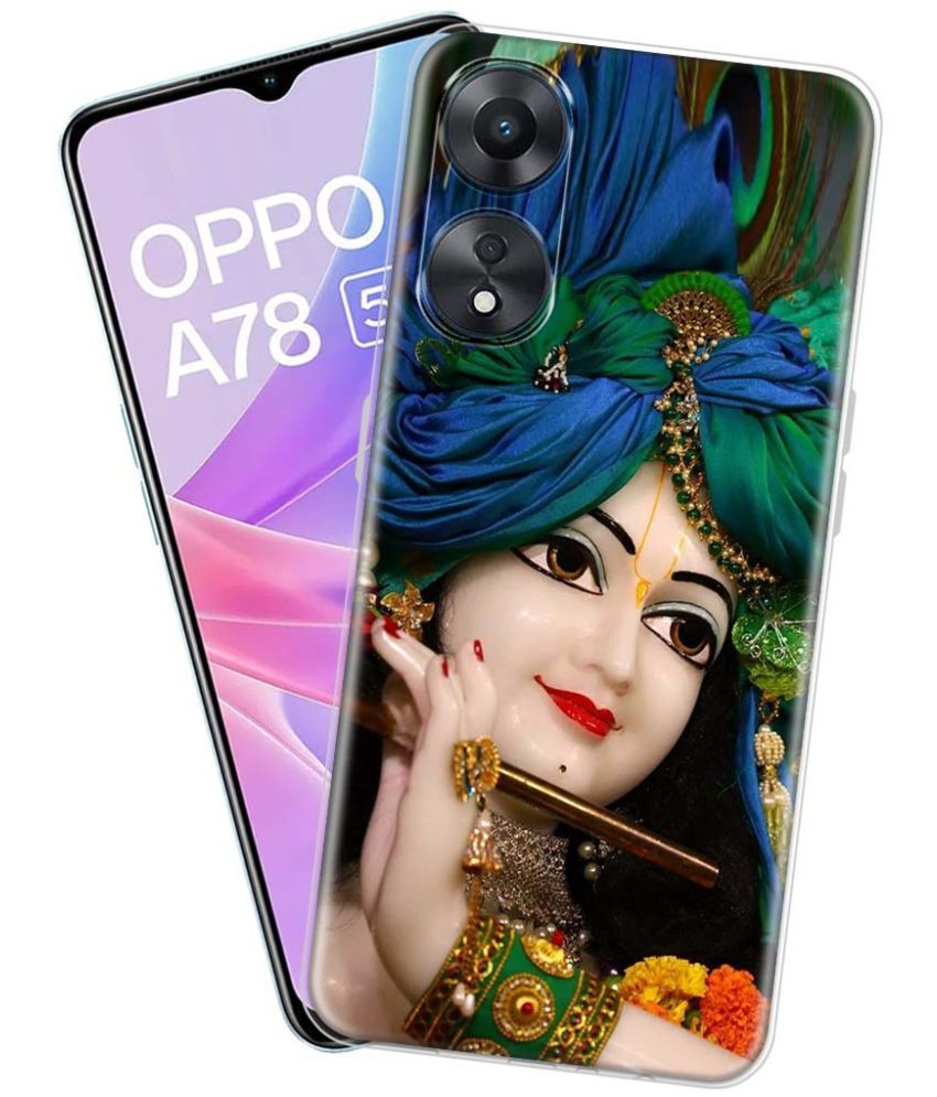     			NBOX - Multicolor Silicon Printed Back Cover Compatible For OPPO A78 5G ( Pack of 1 )