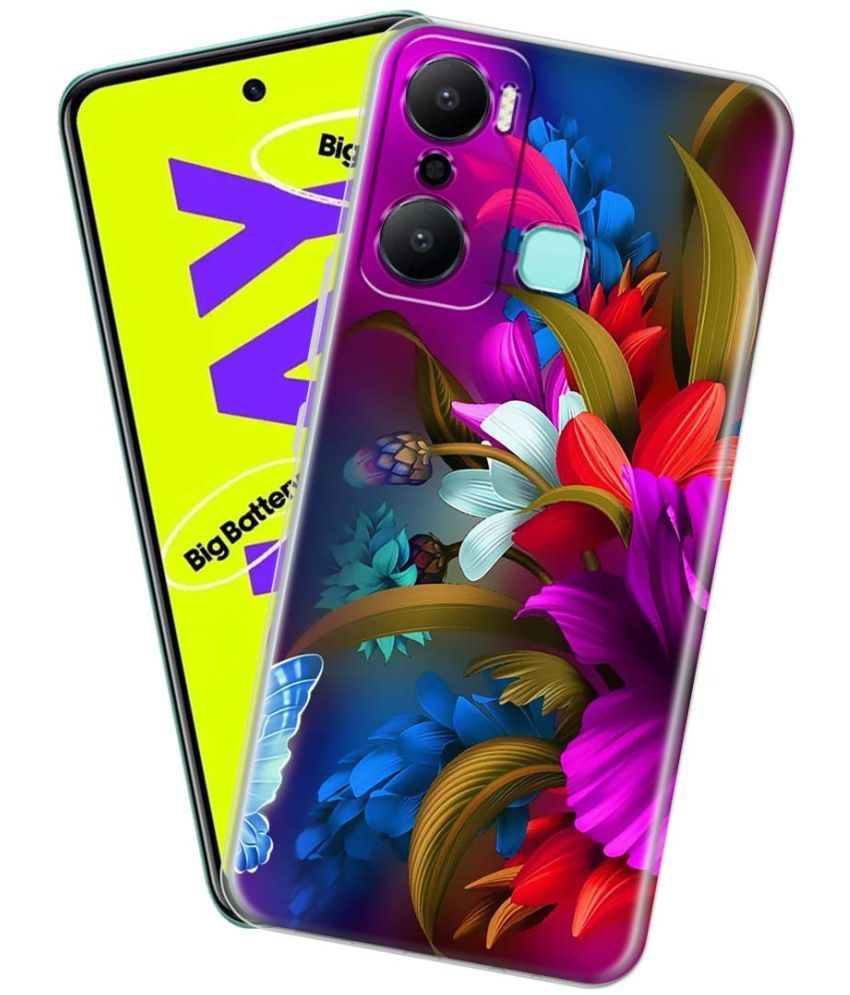     			NBOX - Multicolor Silicon Printed Back Cover Compatible For Infinix Hot 20 Play ( Pack of 1 )