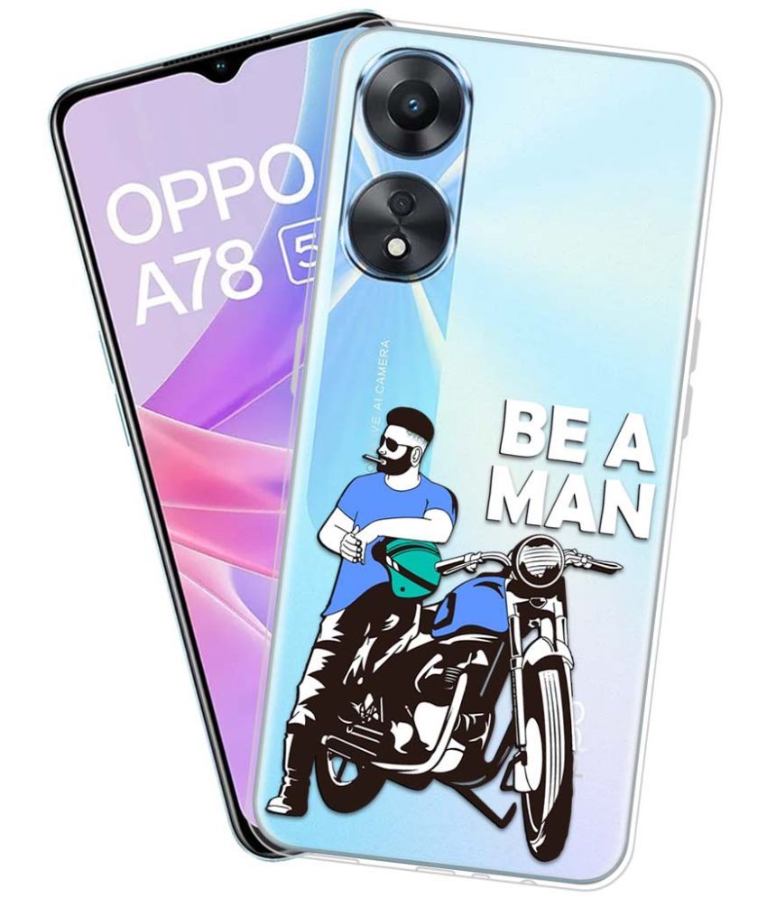     			NBOX - Multicolor Silicon Printed Back Cover Compatible For OPPO A78 5G ( Pack of 1 )