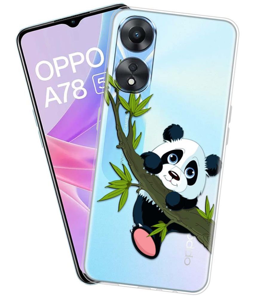     			NBOX - Multicolor Silicon Printed Back Cover Compatible For OPPO A78 5G ( Pack of 1 )