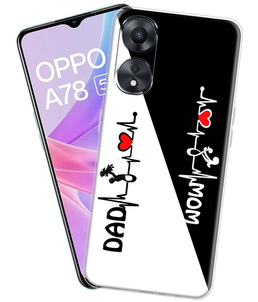     			NBOX - Multicolor Silicon Printed Back Cover Compatible For OPPO A78 5G ( Pack of 1 )