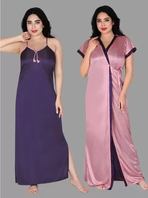 SHREE BALAJI MAXI Women s Hosiery-Cotton Solid Nighty Night Gown Night –  shreebalajimaxi