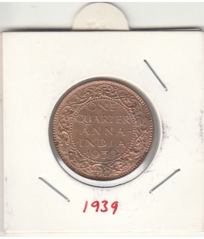     			COIN AND HERITAGE GALLERY - QUARTER ANNA-1939 1 Numismatic Coins