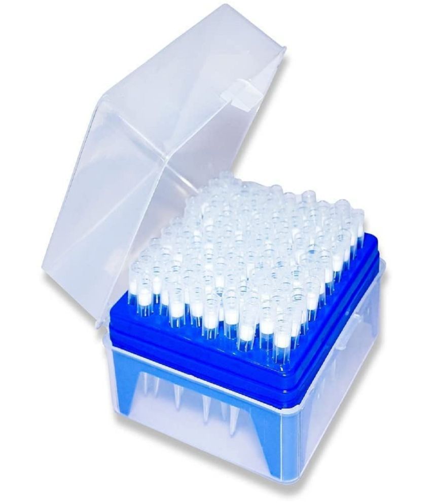     			Clear & Sure 1000ul Micro-Pipette Filter Tips with Rack/Stand, Pack of 100 Tips/Rack