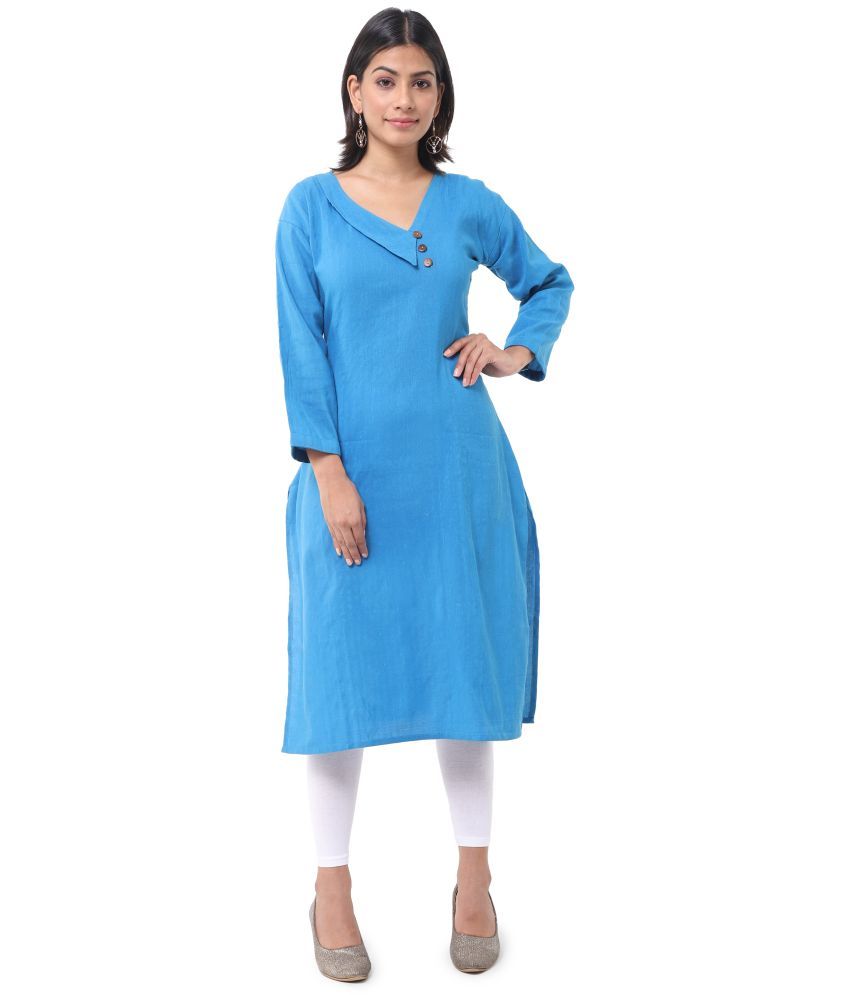     			DESHBANDHU DBK - Multicolor Cotton Women's Straight Kurti ( Pack of 2 )