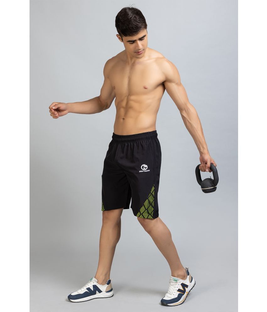     			Driftmark - Black Nylon Men's Running Shorts ( Pack of 1 )