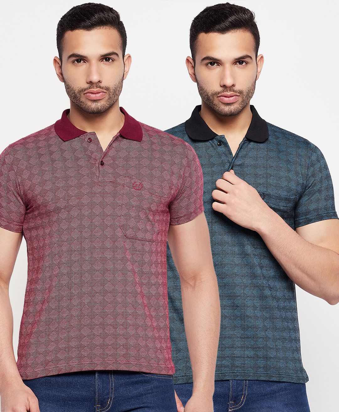     			First Krush - Multicolor Cotton Regular Fit Men's Polo T Shirt ( Pack of 2 )