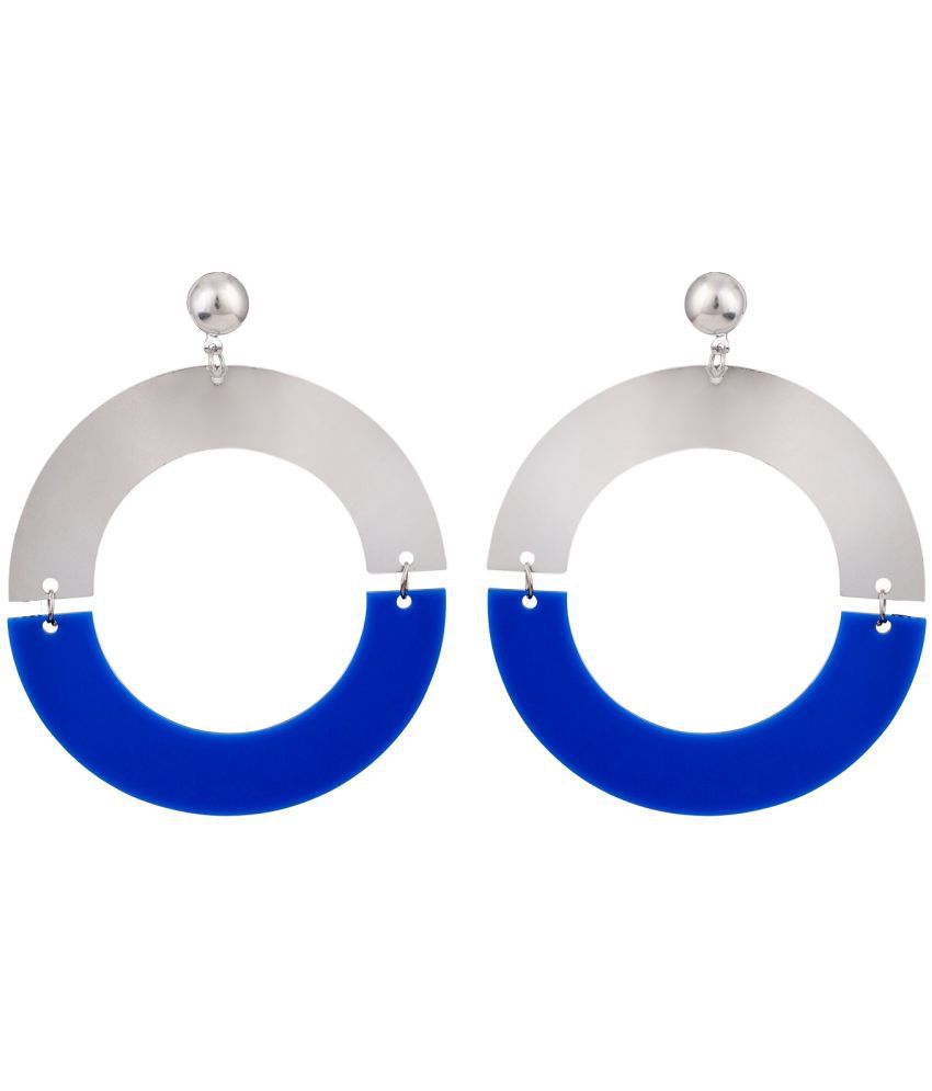     			GoldNera - Blue Drop Earrings ( Pack of 1 )