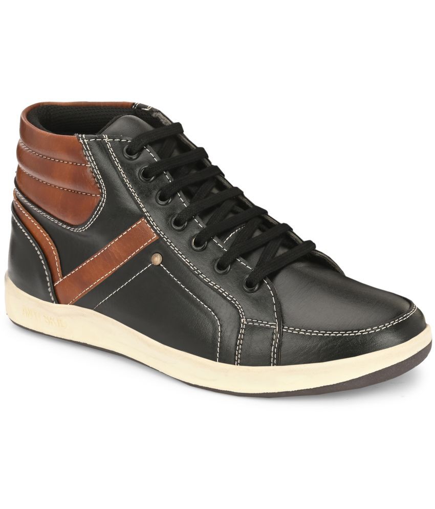     			Leeport - Black Men's Sneakers