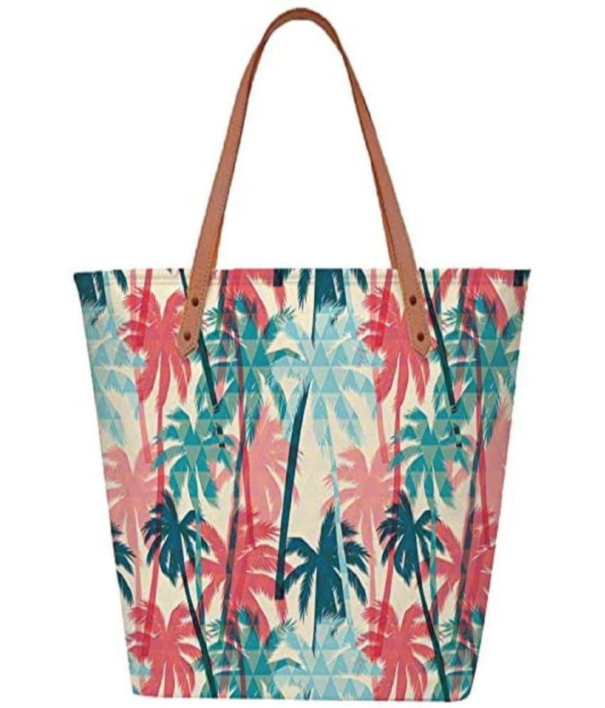     			Lychee Bags - Sea Green Canvas Tote Bag