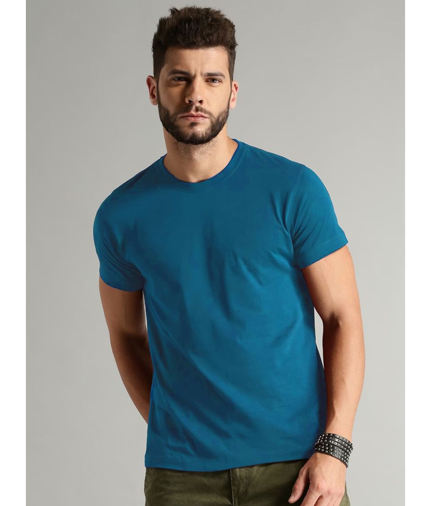     			Lycos - Blue Cotton Blend Regular Fit Men's T-Shirt ( Pack of 1 )
