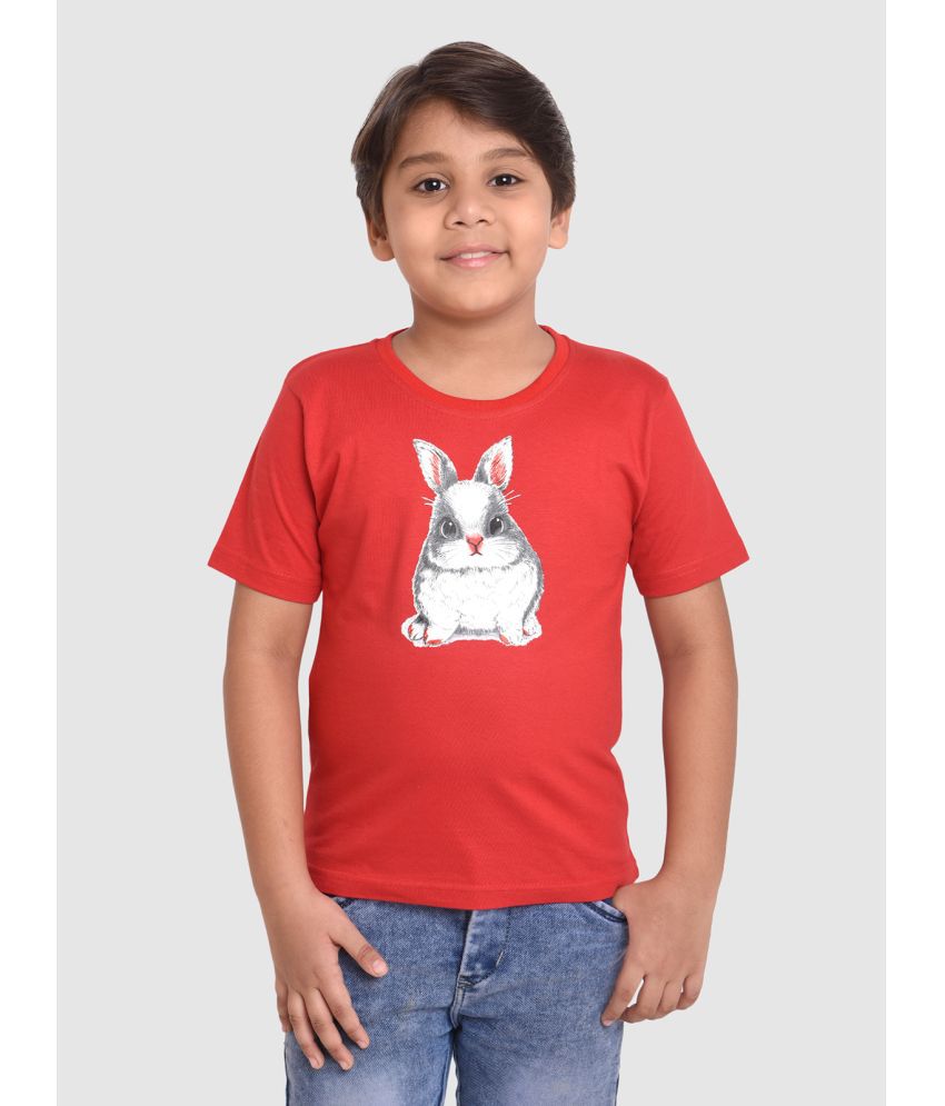     			Neo Garments - Red Cotton Boy's T-Shirt ( Pack of 1 )