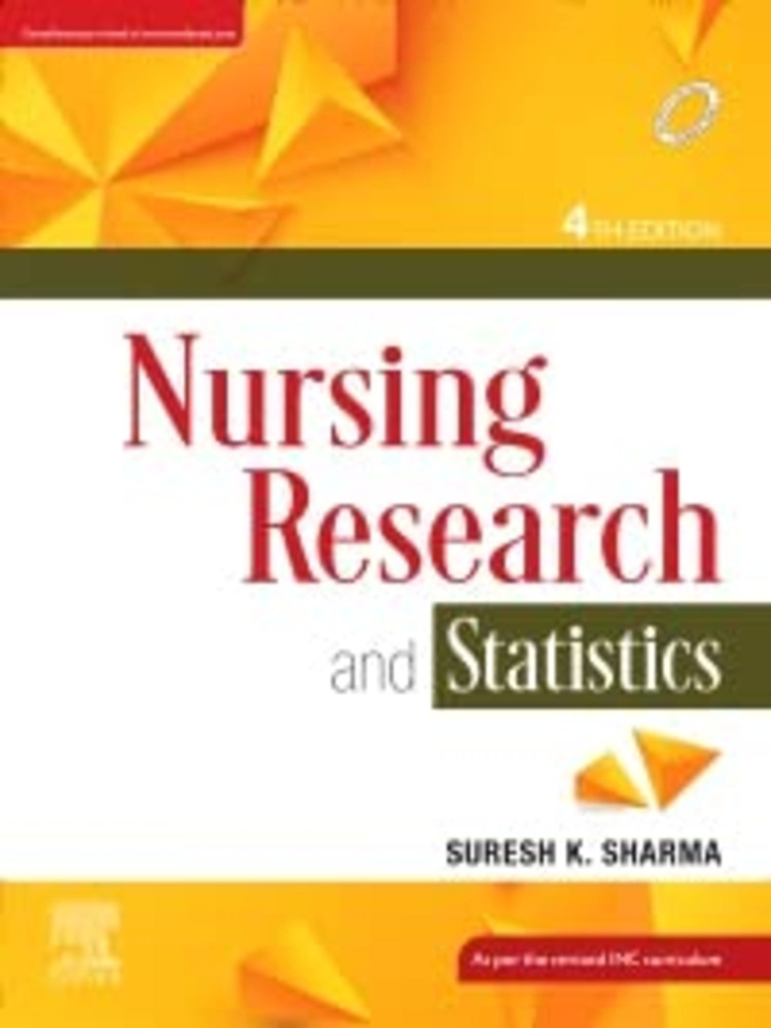     			Nursing Research And Statistics by Sharma Suresh 4rd EDITION 2023