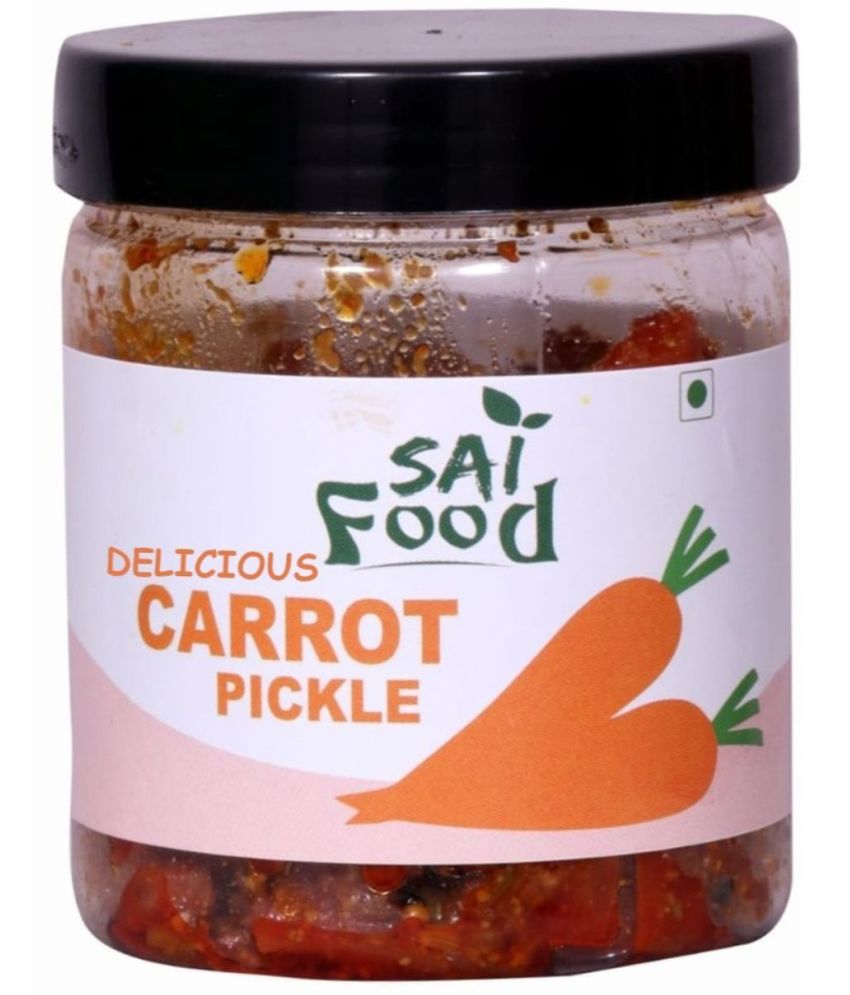     			SAi Food DELICIOUS Carrot Pickle Handcrafted with Zero Preservatives, No Artificial Colors & Flavors Pickle 250 g