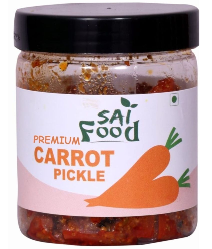     			SAi Food PREMIUM Carrot Pickle Handcrafted with Zero Preservatives, No Artificial Colors & Flavors Pickle 250 g