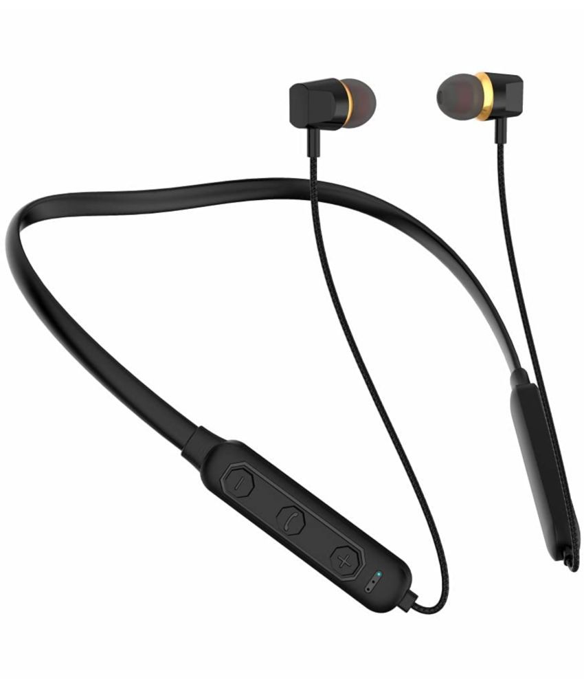     			VEhop 20Hr Play with Mic Bluetooth Bluetooth Neckband In Ear 20 Hours Playback Fast charging,Powerfull bass IPX4(Splash & Sweat Proof) Assorted