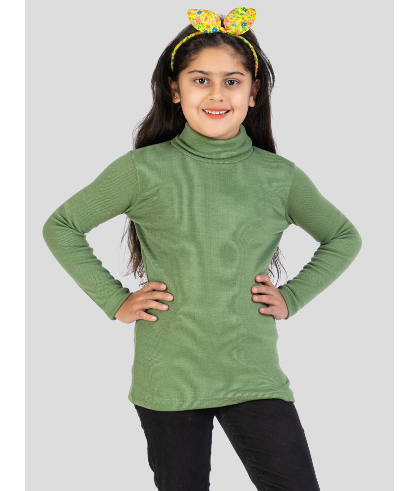     			YHA - Mint Green Fleece Girls T-Shirt ( Pack of 1 )