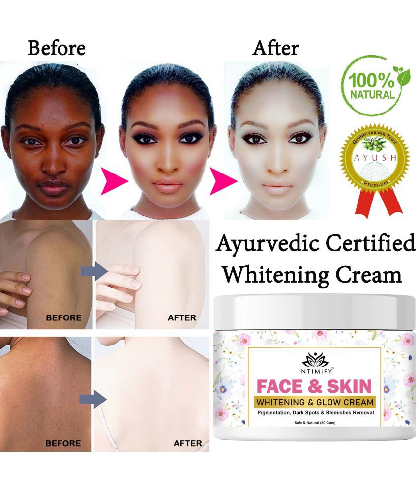     			Intimify White face cream, goree cream, underarm whitening cream, skin brightening cream, skin shine, body whitening cream (50 gms)