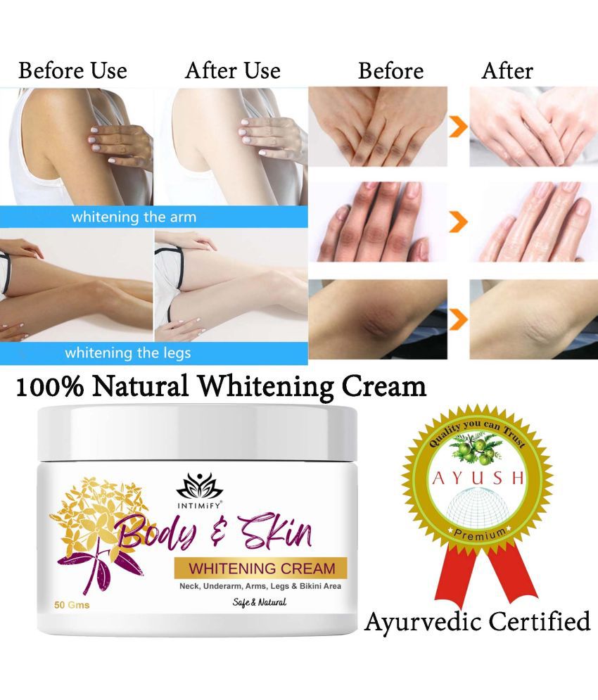     			Intimify Body whitening cream, white face cream, skin whitening cream, skin brightening cream, skin shine, goree cream (50 gms)