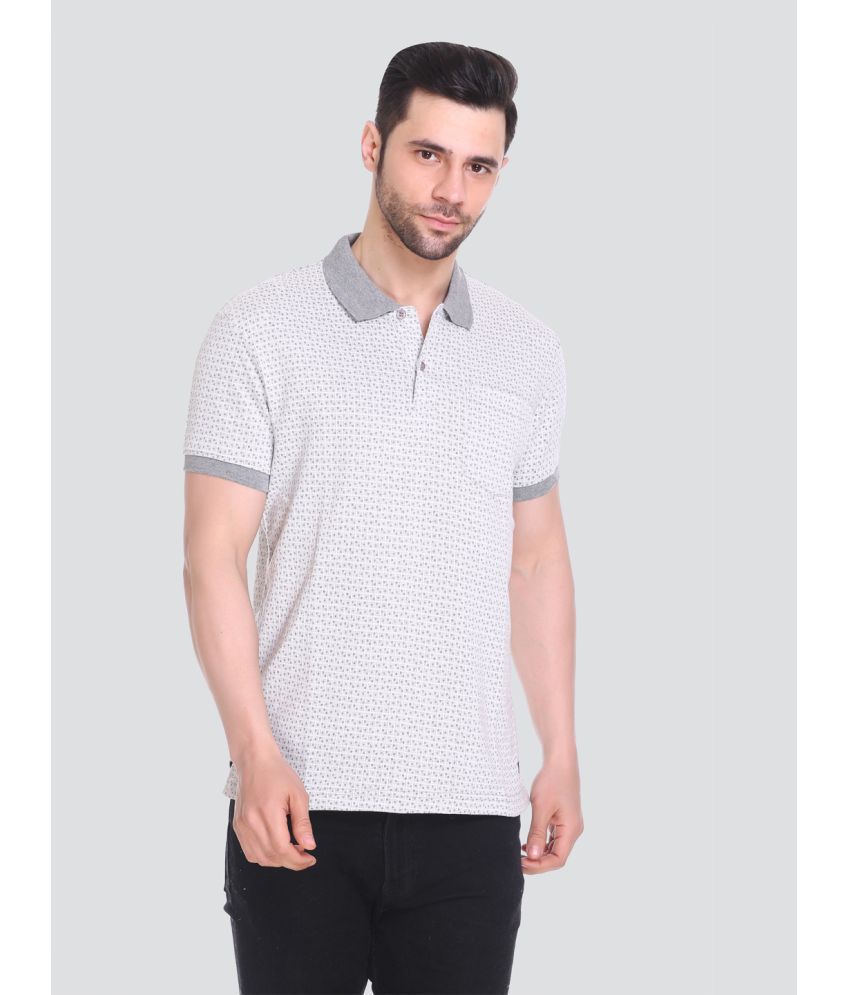     			TK TUCK INN - Grey Cotton Regular Fit Men's Polo T Shirt ( Pack of 1 )