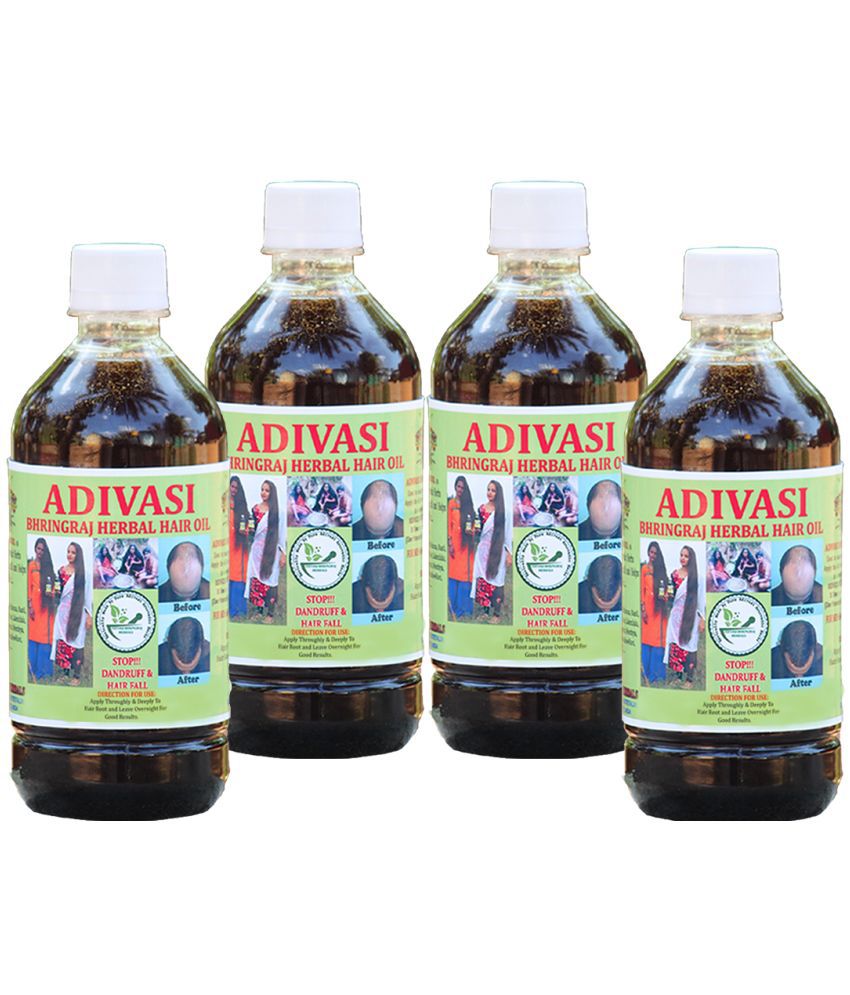     			ADIVASI BHRINGRAJ HERBALS - Anti Hair Fall Bhringraj Oil 800 ml ( Pack of 4 )