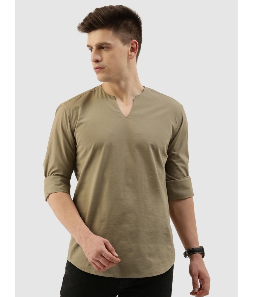     			Bene Kleed - Khaki 100% Cotton Regular Fit Men's Casual Shirt ( Pack of 1 )