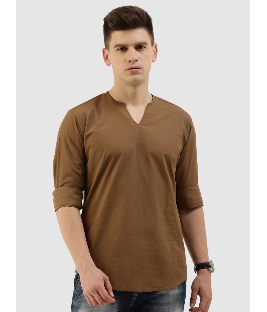     			Bene Kleed - Khaki 100% Cotton Regular Fit Men's Casual Shirt ( Pack of 1 )