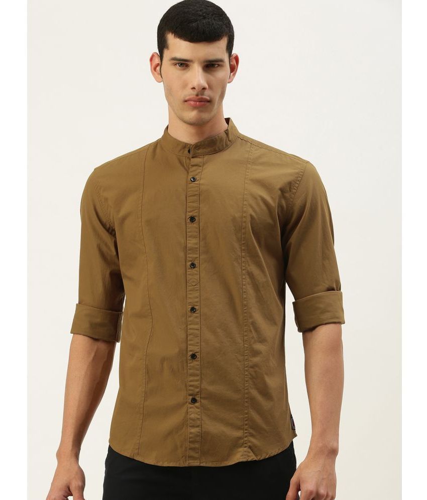     			IVOC - Brown 100% Cotton Regular Fit Men's Casual Shirt ( Pack of 1 )