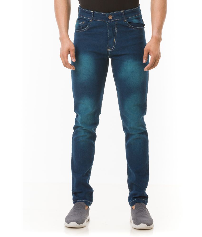     			L,Zard - Green Denim Slim Fit Men's Jeans ( Pack of 1 )