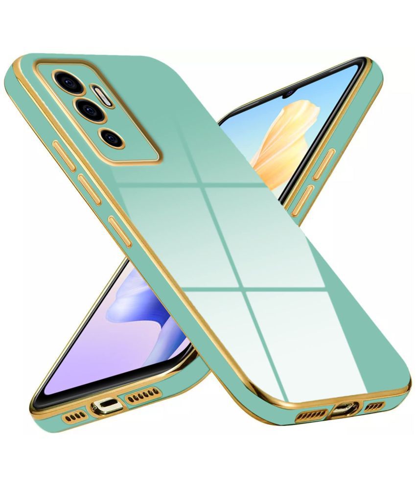     			NBOX - Green Silicon Plain Cases Compatible For Vivo Y75 ( Pack of 1 )