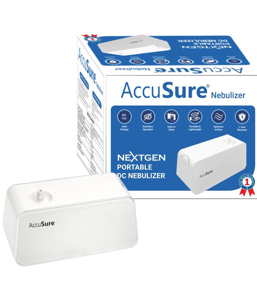     			AccuSure DC Compressor Nebulizer Machine With Mouth Piece For Adults & Kids(1 Years Warranty)