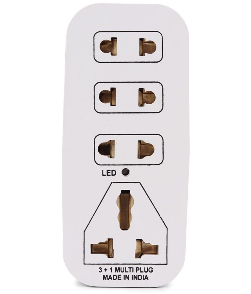     			Digiway 3+1 Universal Socket Multi-Plug Extension Board with LED Indicator