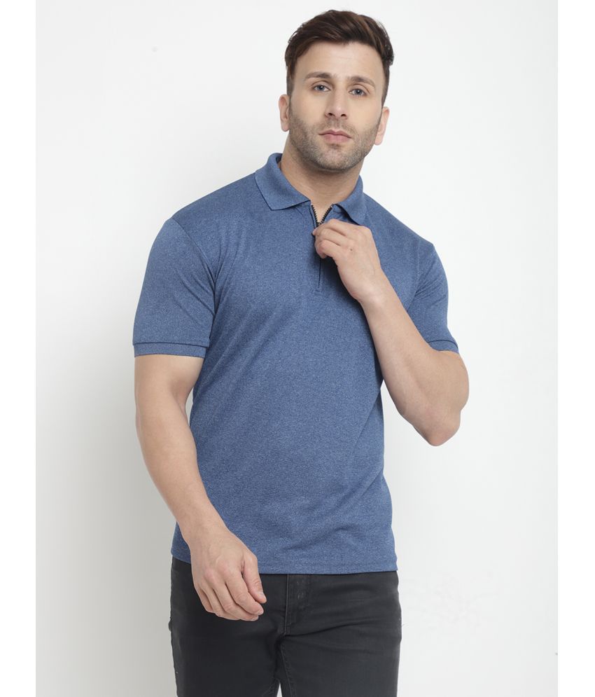     			Gritstones - Blue Polyester Regular Fit Men's Polo T Shirt ( Pack of 1 )