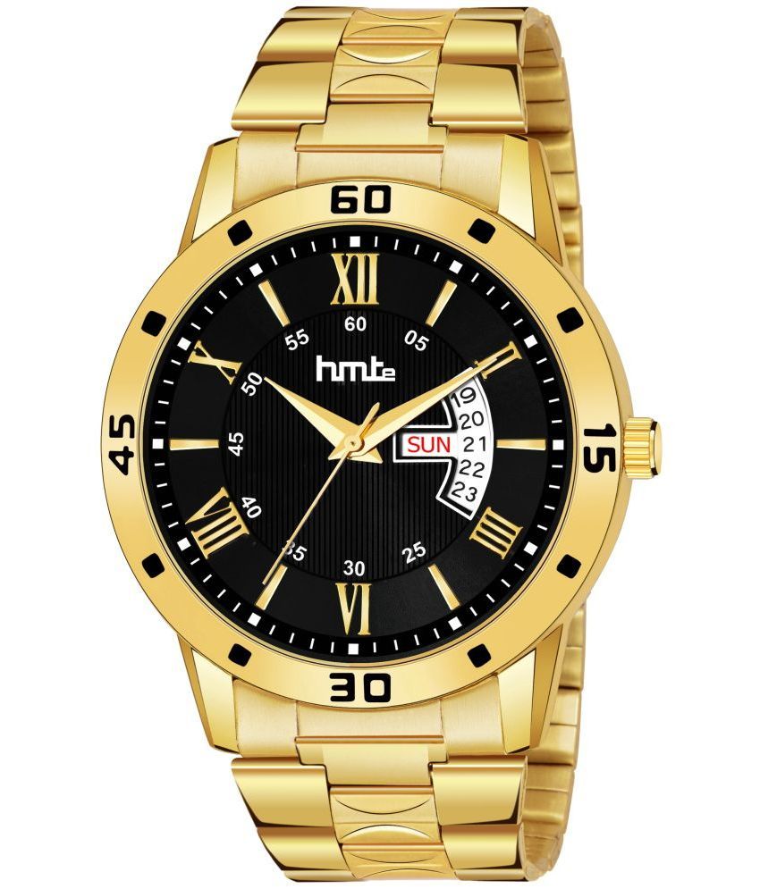     			HMTe - Gold Metal Analog Men's Watch