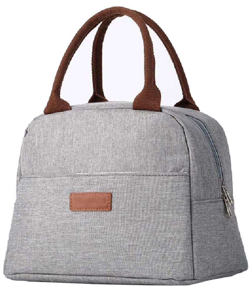     			House Of Quirk - Grey Polyester Lunch Bag