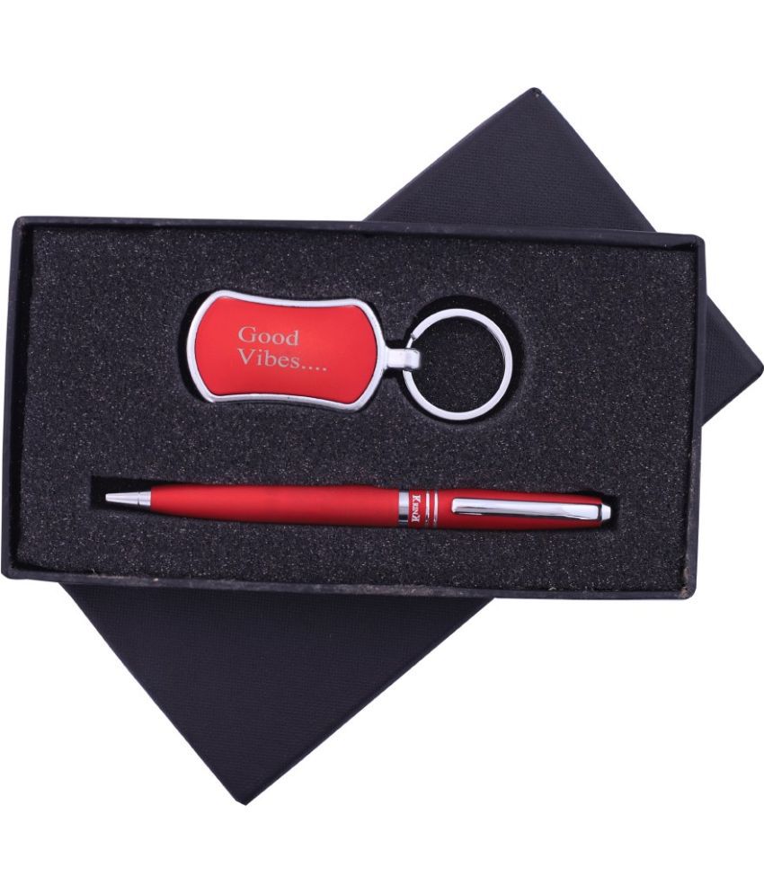     			Krink Trendy TRN-PEN-KC3 Ball pen Metal body with free Key Chain Pen Gift Set