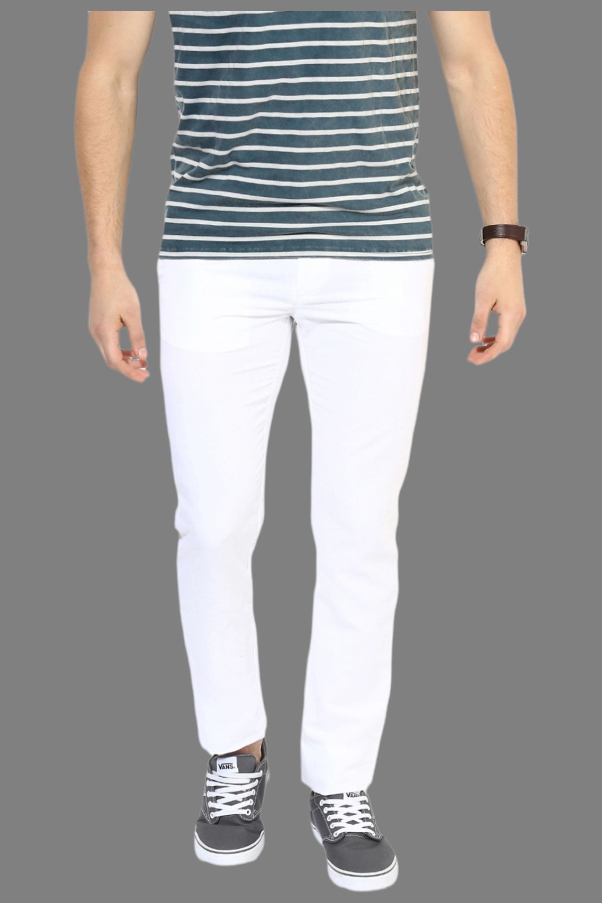     			Lawson - White Denim Slim Fit Men's Jeans ( Pack of 1 )