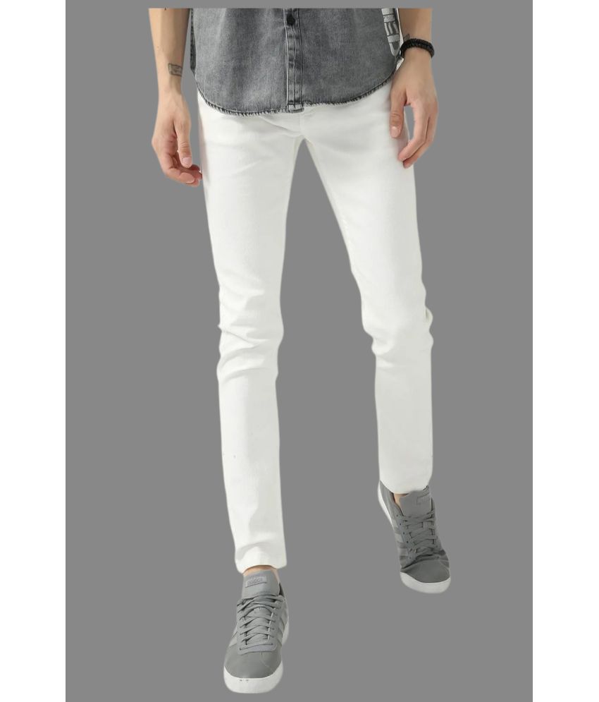     			Lawson - White Denim Slim Fit Men's Jeans ( Pack of 1 )