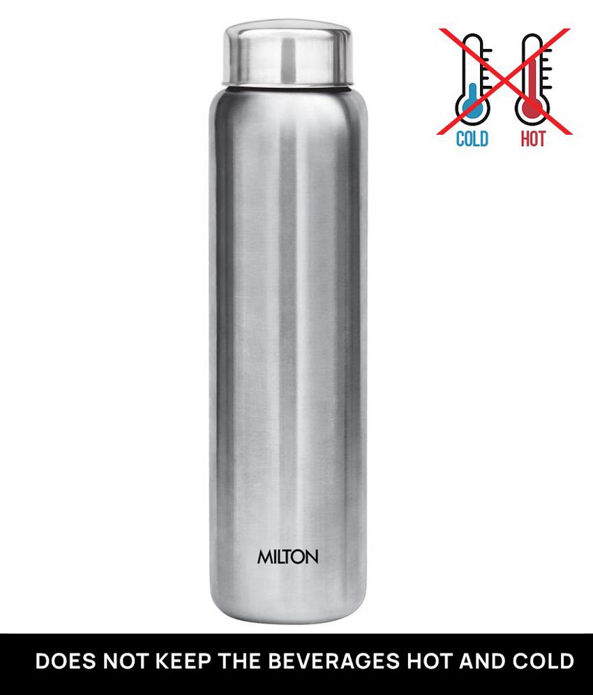     			Milton Aqua 1000 Stainless Steel Water Bottle, Set of 1, 950 ml, Silver | 100% Leak Proof | Office Bottle | Gym Bottle | Home | Kitchen | Hiking | Treking Bottle | Travel Bottle
