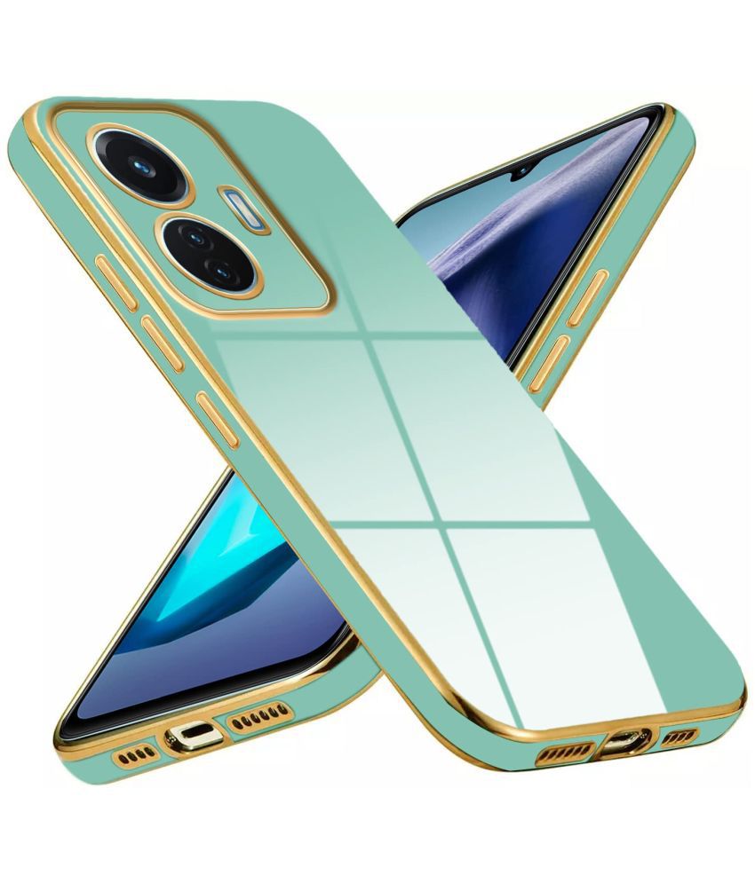     			NBOX - Green Silicon Plain Cases Compatible For Vivo T1 44W ( Pack of 1 )