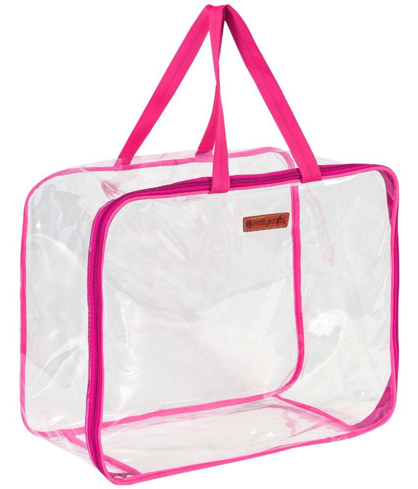     			PrettyKrafts Pink Storage Bags