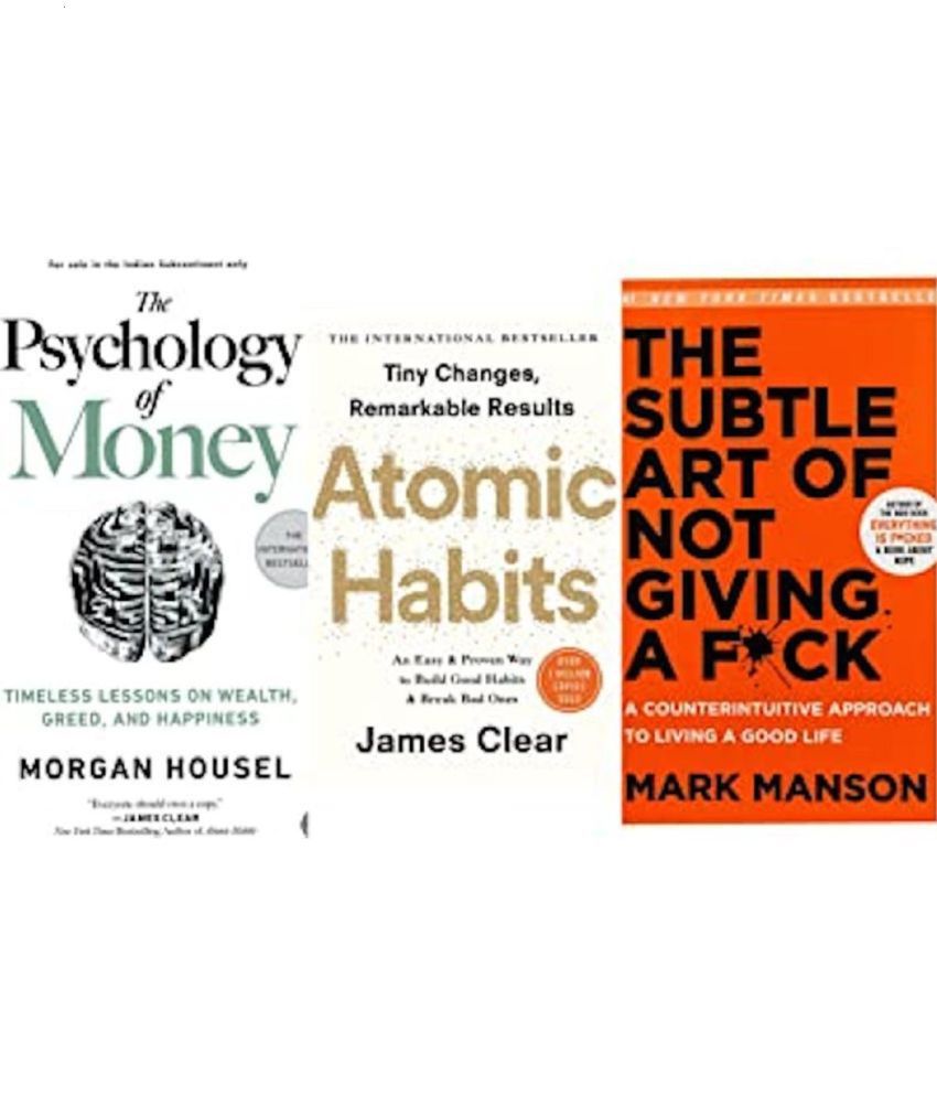     			The Psychology Of Money , The Subtle Art Of Giving And Atomic Habits