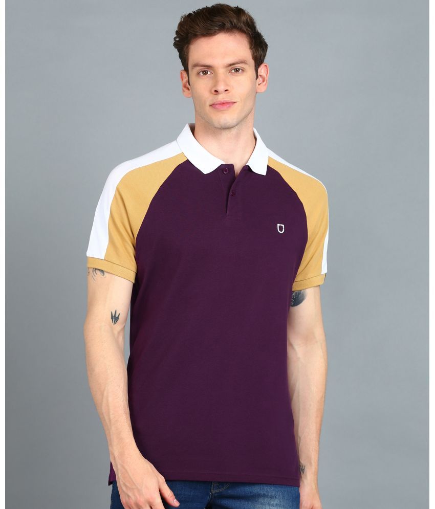     			Urbano Fashion - Purple Cotton Slim Fit Men's Polo T Shirt ( Pack of 1 )