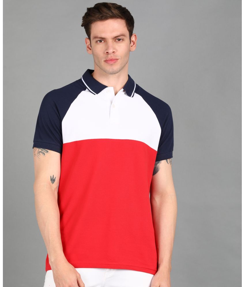     			Urbano Fashion - Red Cotton Slim Fit Men's Polo T Shirt ( Pack of 1 )