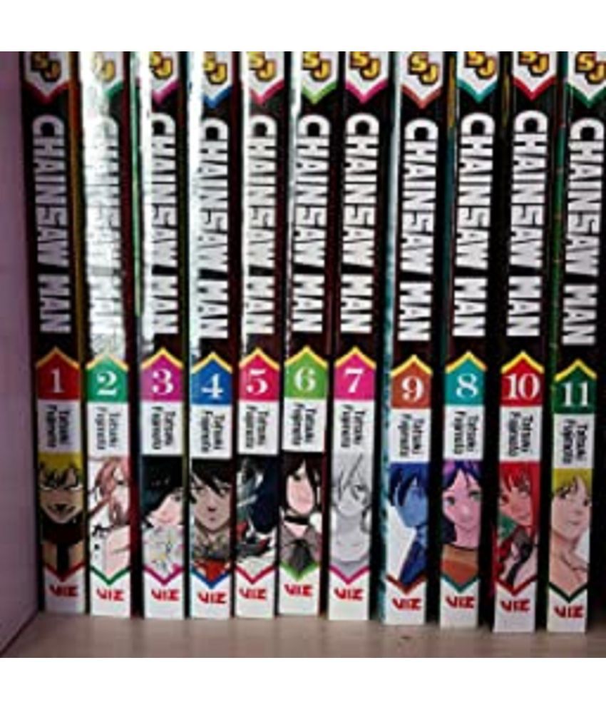     			Chainsaw Man Collection 11 book set volumes 1-11 by Tatsuki Fujimoto Paperback – Jan. 1 2021