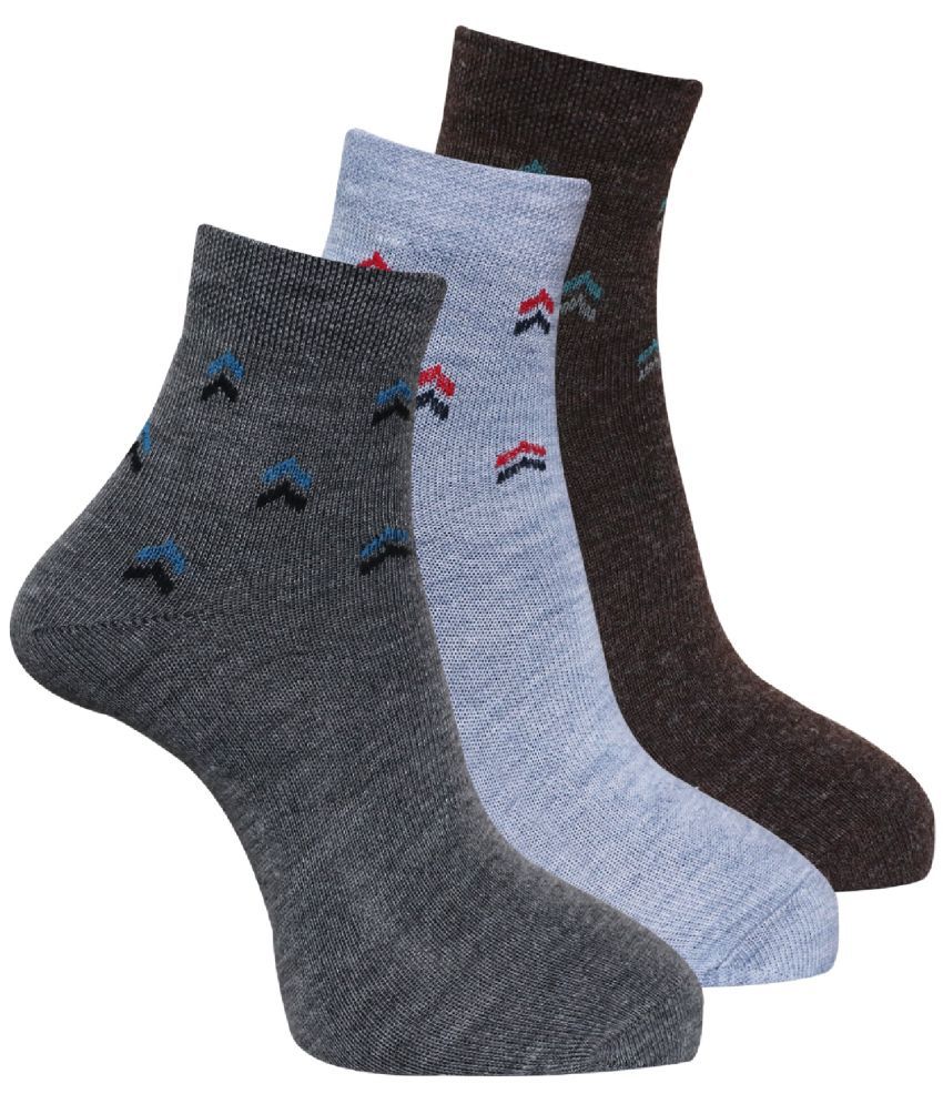     			Dollar - Cotton Men's Printed Multicolor Ankle Length Socks ( Pack of 3 )