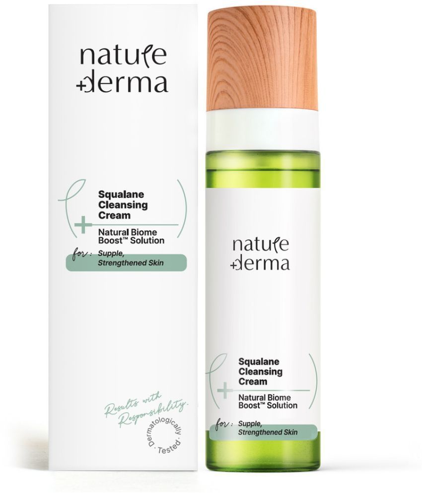     			Nature Derma Squalane Cleansing Cream / Cleanser with Natural Biome-Boost Solution For supple skin